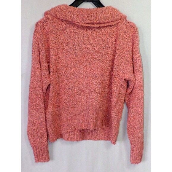 NWT MUDD Women's XL Cowl Neck Sweater Long Sleeve Desert Flower Pink Stretchy - Picture 3 of 6